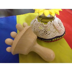 Instrument ciuperca (CHAMPINON) PLUS din lemn pentru Maderoterapie / Anticelulitic / Drenaj / Relaxare + Cadou