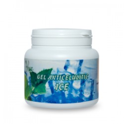 Gel Anticelulitic ICE Camfor si Mentol cu efect de racire pentru vase capilare dilatate - 500 ml + Cristal CADOU