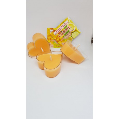 Lumanare pentru MASAJ 100% Naturală cu Ulei de Migdale si Unt de Shea (Citrice) 30g + CADOU