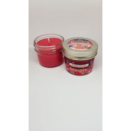 Lumanare pentru MASAJ 100% Naturală cu Ulei de Migdale si Unt de Shea (Romantic) 100g + CADOU