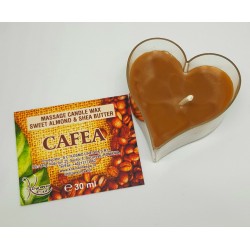 Lumanare pentru MASAJ 100% Naturală cu Ulei de Migdale si Unt de Shea (Cafea) 30g + CADOU