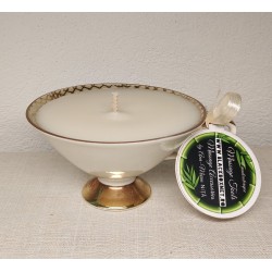 LUMANARE AMBIENTALA (Candle Aroma) 220g (handmade Naturala), recipient vechi unicat Vintage Portelan Autentic + CADOU