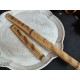 Set 2 bete de bambus (50 cm + 25 cm) groase (3 cm) deLUX gravate și speciale pentru Masaj + CADOU
