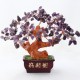 Copacel / Pom / Bonsai Mare (20 cm) cu 144 Pietre / Cristale Ametist pentru Protectie, Terapie si Decor + Cutie + Cristal Cadou