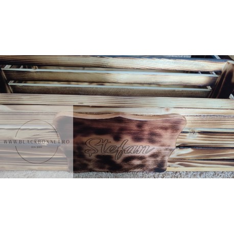 Cutie mare (60 x 40 cm) din Lemn pentru depozitare instrumente MaderoTerapie / Bambus + Gravura pe placa personalizata + CADOU