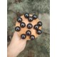 Ciupercă deLUX mare cu 13 pini negri Lemn masiv pentru MaderoTerapie si Remodelare corporala +  CADOU