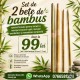 Set Profesional 2 Bete Bambus finisate pentru Masaj, 20 cm si 30 cm (diametru 2 cm - 4 cm) + CADOU la ALEGERE